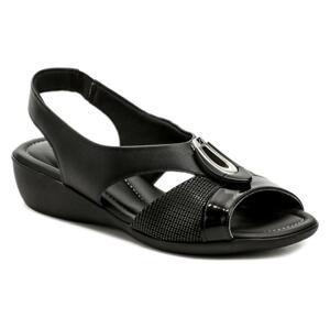 Piccadilly 416086-4 černé dámské sandály na klínku - EU 38