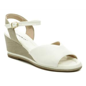 Piccadilly 408167-4 bílé dámské sandály na klínku - EU 39