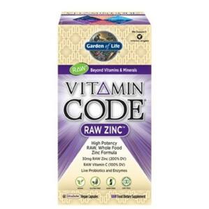 Garden of Life Vitamin Code RAW Zinek 60 kapslí