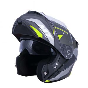 MT Helmets Vyklápěcí přilba na motorku Storm ST-ONE černo-šedo-fluo žlutá + sleva 300,- na příslušenství - XS: 53-54 cm