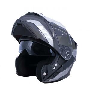 MT Helmets Vyklápěcí přilba na motorku Storm ST-ONE černo-šedá + sleva 300,- na příslušenství - XS: 53-54 cm