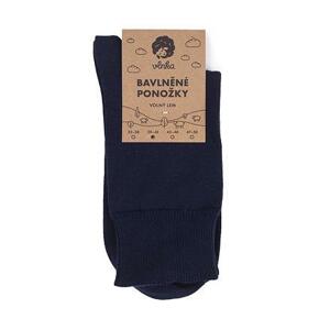 Vlnka Bavlněné ponožky s volným lemem tmavě modrá - 35-38