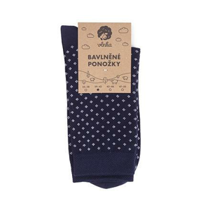 Vlnka Bavlněné ponožky modrotisk - 35-38