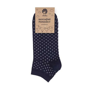 Vlnka Bavlněné ponožky kotníkové modrotisk - 47-50