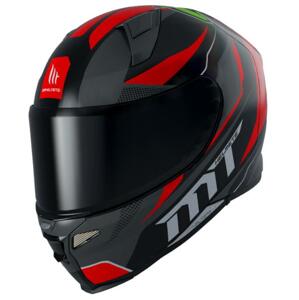 MT Helmets Integrální přilba na motorku Revenge 2 Foundation černo-šedo-červená + sleva 300,- na příslušenství - S: 55-56 cm