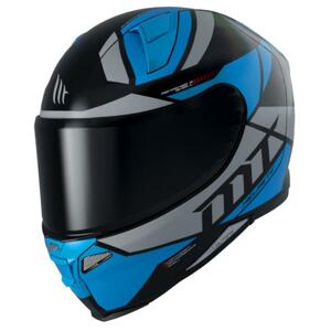MT Helmets Integrální přilba na motorku Revenge 2 Scalpel černo-šedo-modrá + sleva 300,- na příslušenství - S: 55-56 cm