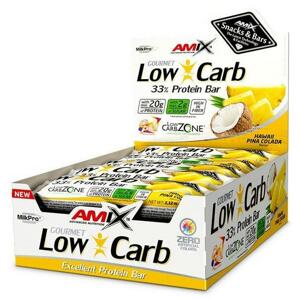 Amix Low-Carb 33% Protein Bar 60 g POUZE jahoda - banán (VÝPRODEJ)