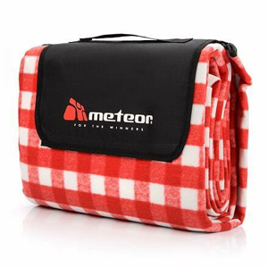 Meteor Checkered pikniková deka červená