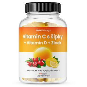 MOVit Vitamin C 1200 mg s šípky + Vitamin D + Zinek 90 tablet