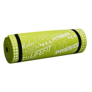 Lifefit Podložka Yoga MAT Exkluziv Plus 180x58x1,5cm světle zelená