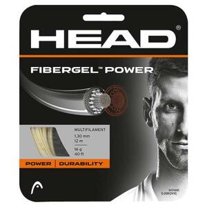 Head FiberGEL Power tenisový výplet 12 m - 1,25 - bílá