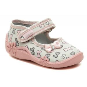 Vi-GGa-Mi růžové dětské plátěné sandálky TOSIA - EU 24