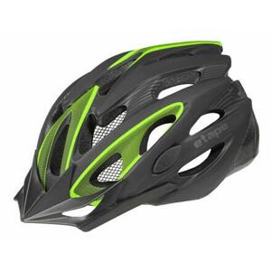 Etape Biker cyklistická helma černá-zelená - S/M (55-58 cm)