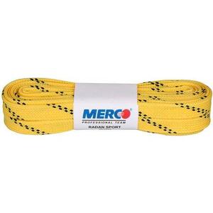 Merco PHW-12 tkaničky do bruslí voskované žlutá - 240 cm