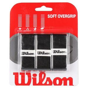 Wilson Soft Overgrip omotávka tl. 0,55 mm černá - blistr 3 ks