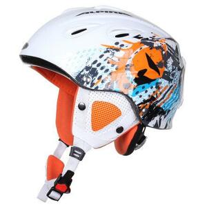 Alpina Grap lyžařská helma bílá-oranžová - 57-61 cm