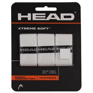 Head XtremeSoft 3 overgrip omotávka tl. 0,5 mm bílá - 3 ks