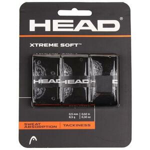 Head XtremeSoft 3 overgrip omotávka tl. 0,5 mm černá - 3 ks