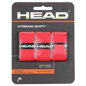 Head XtremeSoft 3 overgrip omotávka tl. 0,5 mm červená - 3 ks