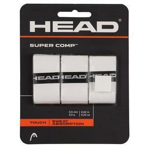 Head Super Comp overgrip omotávka tl. 0,5 mm bílá - 3 ks