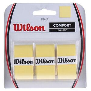 Wilson Pro Overgrip omotávka tl. 0,55 mm žlutá - blistr 3 ks
