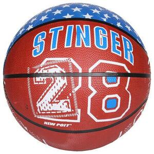 New Port Print basketbalový míč hnědá - č. 7