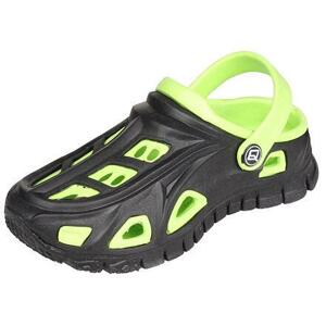 Aqua-Speed Miami dětské pantofle černá-zelená - EU 24