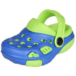 Aqua-Speed Lido dětské pantofle modrá-zelená - EU 18