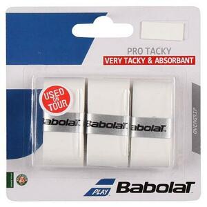 Babolat Pro Tacky overgrip omotávka 0,6 mm bílá - 3 ks