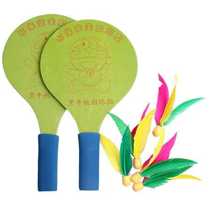 Merco Battledore dřevěné pálky na badminton zelená