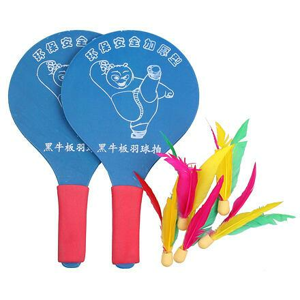 Merco Battledore dřevěné pálky na badminton modrá