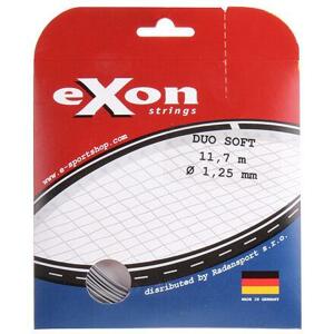 Exon Duo Soft tenisový výplet 11,7 m černá-stříbrná - 1,20