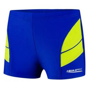 Aqua-Speed Andy chlapecké plavky s nohavičkou modrá-žlutá - 104