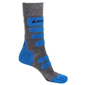 Lenz X Country 2.0 lyžařské ponožky šedá-modrá - EU 35-38