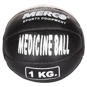 Merco Black Leather kožený medicinální míč - 1 kg