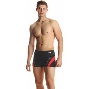 Aqua-Speed Dennis pánské plavky s nohavičkou černá-červená - XL