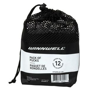 Winnwell Hokejový puk černý oficiální (12ks) - černá