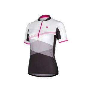 Etape LIV cyklistický dres bílá-růžová - M