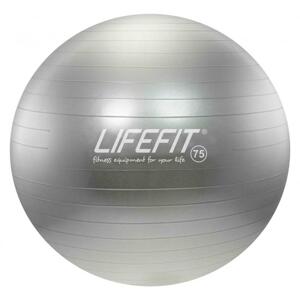 Lifefit Gymnastický míč Anti-burst 75 cm stříbrný