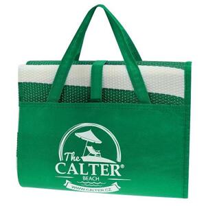 Calter Plážová podložka - taška plastová zelená