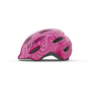 Giro Scamp dětská cyklistická helma - Bright Pink/Pearl S (49-53 cm) růžové vlnky