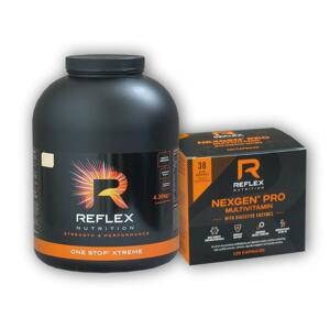 Reflex Nutrition One Stop Xtreme 4350 g + Nexgen Pro Digestive Ezym.120 cps - Čokoláda