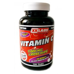 Xxlabs Vitamín C 1000 mg s šípkovým extraktem 100 tablet