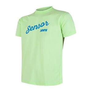 Sensor Coolmax Fresh Pt Logo světle zelené pánské triko krátký rukáv - S