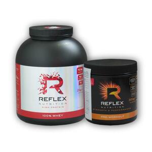 Reflex Nutrition 100% Whey Protein 2000g + Pre Workout 300g - Jahoda malina