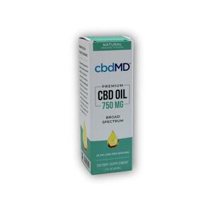 cbdMD CBD Olejová tinktura 750mg 30ml - Natural