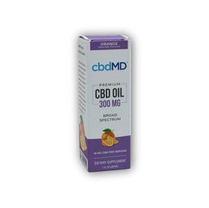 cbdMD CBD Olejová tinktura 300mg 30ml - Pomeranč (dostupnost 5 dní)