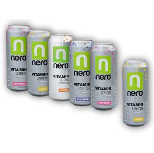 NeroDrinks 5x Nero Active 500ml + 1x 500ml ZDARMA - Borůvka - citron