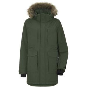 Didriksons Madi 503932 chlapecký kabát - 150 - tmavě zelená
