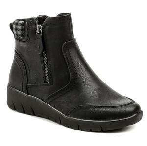 Jana 8-26460-27 černé dámské zimní boty šíře H - EU 39